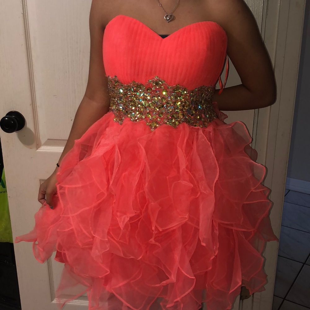 Coral dress